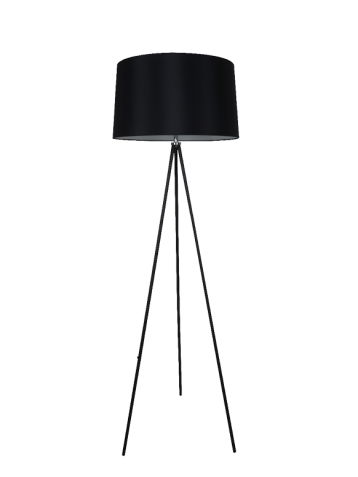מנורת רצפה מעוצבת דגם מורן גדול בצבע שחור