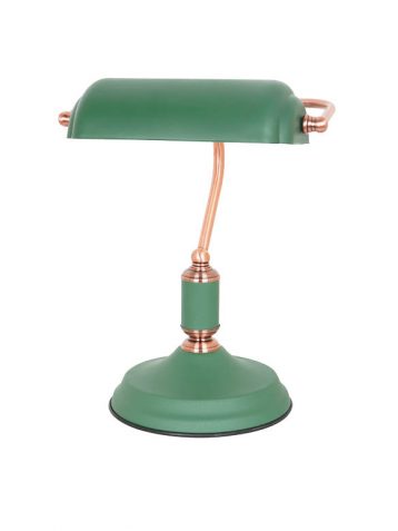 מנורת שולחן דקורטיבית קלאופטרה בצבע ירוק