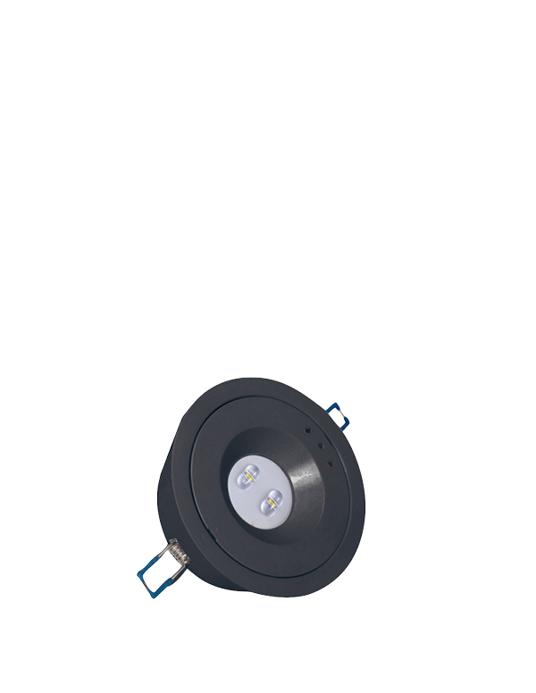 APOLLO-2X3W-BK-1 נקודת חירום אפולו שקועה/על הטיח – תמונה 1