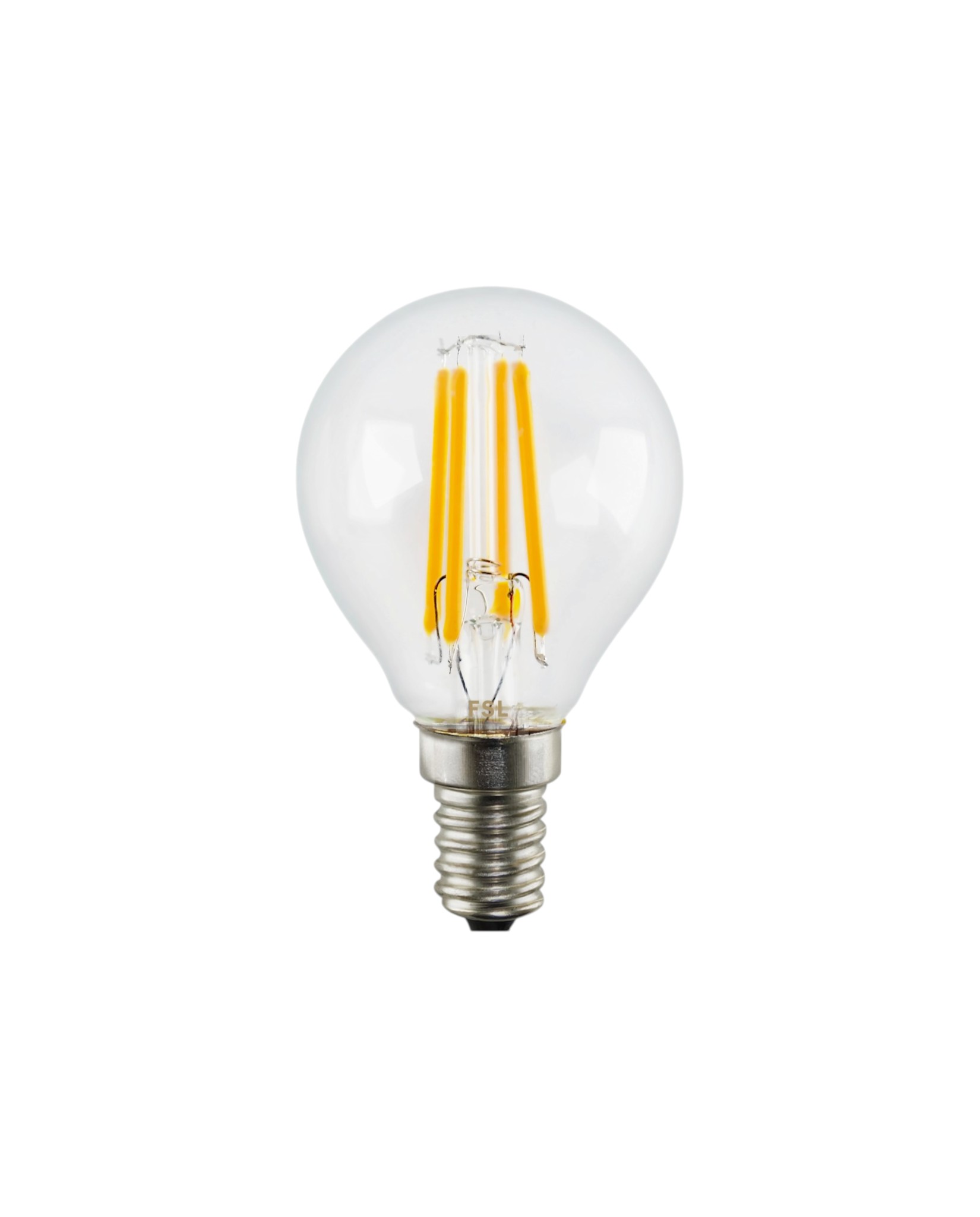 FS-G45E14-5W-FAM-CL נורת פילמנט שקופה 5W לד כדור G45 בסיס E14 – תמונה 1