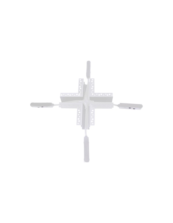 LINE-R-WH-4WAY מחבר זוויתי X שקוע תקרה לבן LINE – תמונה 1