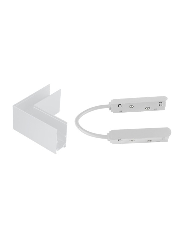 LINE-S-WH-2WAY מחבר זוויתי L עה"ט לבן LINE – תמונה 1