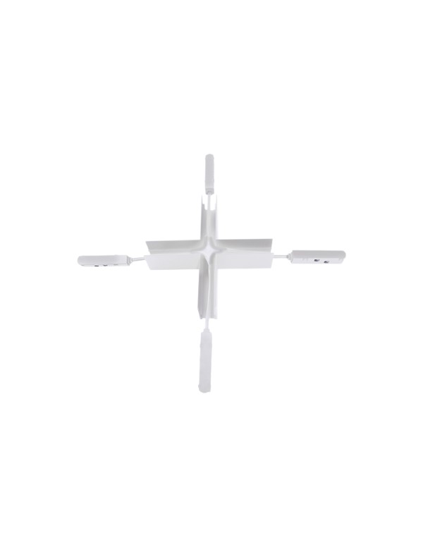 LINE-S-WH-4WAY מחבר זוויתי X צמוד תקרה לבן LINE – תמונה 1