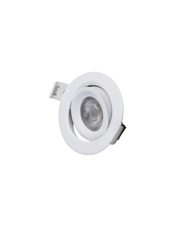 LOR-3W-CCT-WH-base שקוע תקרה מתכוונן עגול LORENZO 3W – תמונה 1